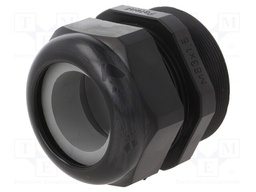 Cable gland; with long thread; M63; IP68; Mat: polyamide; black