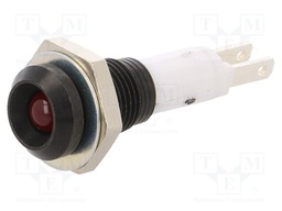 Indicator: LED; recessed; Cutout: Ø9mm; for PCB; brass; ØLED: 5mm