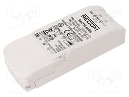 Power supply: switched-mode; LED; 18W; 13÷26VDC; 700mA; 198÷264VAC