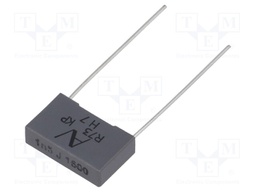 Capacitor: polypropylene; 1.5nF; 15mm; ±5%; 18x5x11mm; -55÷105°C