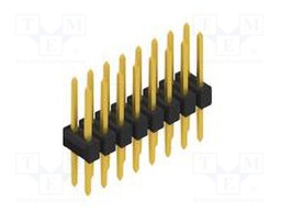 Connector: pin strips; pin header; male; PIN: 16; 2.54mm; THT; 2x8