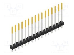 Connector: pin strips; pin header; male; PIN: 16; 2.54mm; THT; 1x16