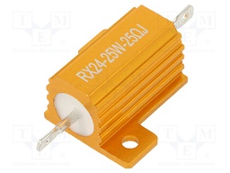 Resistor: wire-wound; with heatsink; 25Ω; 25W; ±5%; 50ppm/°C