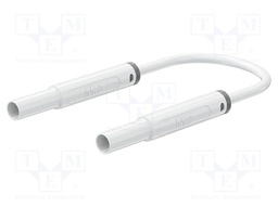 Test lead; 32A; banana plug 4mm,both sides; insulated; Len: 1m