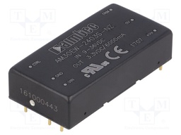 Converter: DC/DC; 30W; Uin: 9÷36V; 3.3VDC; Iout: 6A; 2"x1"; 26g