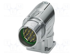 Connector: M23; socket; PIN: 7; crimped; angled; IP68; M23 PRO; 20A