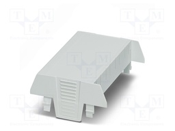 Cover; for enclosures; UL94HB; Series: EH 90; Mat: ABS; grey; 90mm