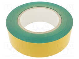 Tape: marking; green; L: 50m; W: 75mm; self-adhesive; PVC