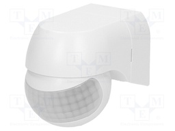Motion sensor; wall mount; 230VAC; IP44; 15m; Range: 10s÷7min; 180°