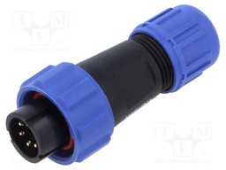 Plug; SY13; male; PIN: 6; IP67; 4÷6.5mm; 5A; soldering; for cable