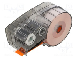 Tape; 12.7mm; 6.4m; orange; Character colour: black; self-adhesive