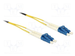 Fiber patch cord; OS2; LC/UPC,both sides; 0.5m; 9/125um; LSZH