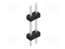 Connector: pin strips; pin header; male; PIN: 2; 2mm; THT; 1x2; 100V