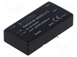 Converter: DC/DC; Protection: short circuit protection SCP