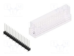 Connector: pin strips; pin header; male; PIN: 17; 2.54mm; SMT; 1x17