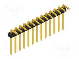 Connector: pin strips; pin header; male; PIN: 13; 2mm; THT; 1x13