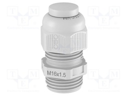 Cable gland; M16; light grey