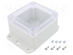 Enclosure: multipurpose; X: 80mm; Y: 85mm; Z: 55mm; with fixing lugs