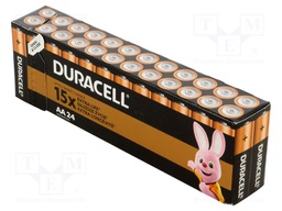 Battery: alkaline; 1.5V; AA; non-rechargeable; 24pcs; BASIC