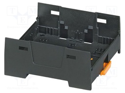 Enclosure base; black; UL94V-0; EH 67,5 F; for DIN rail mounting