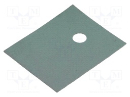 Heat transfer pad: silicone; TO247; 0.45K/W; L: 21mm; W: 17mm; 6.5kV