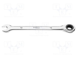 Wrench; combination spanner,with ratchet; 10mm; L: 160mm