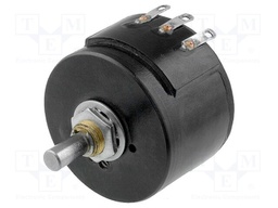 Potentiometer: shaft; single turn; 10kΩ; 4W; ±5%; 6mm; Shaft: smooth