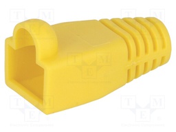 RJ45 plug boot; 6mm; Colour: yellow