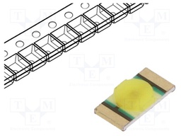 LED; SMD; 1206; white; 71÷180mcd; 140°; 5mA; 2.65÷3.2V; Front: flat