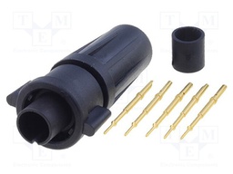 Connector: circular; Series: EN2; plug; male; soldering; for cable