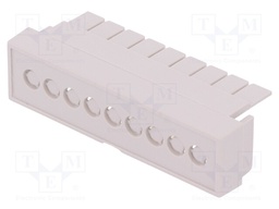 Terminals cover; grey; 5.08mm; Holes no: 9