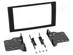 Radio frame; Chrysler,Dodge,Jeep; 2 DIN; black