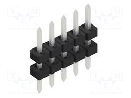 Connector: pin strips; pin header; male; PIN: 5; 2mm; THT; 1x5; 100V