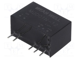 Converter: DC/DC; 1W; Uin: 21.6÷26.4V; Uout: 12VDC; Uout2: -12VDC