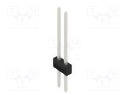 Connector: pin strips; pin header; male; PIN: 2; 2.54mm; THT; 2x1
