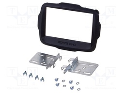 Radio frame; Jeep; 2 DIN; black