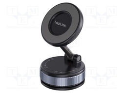 Car holder; black; for dashboard,for windscreen; Enclos.mat: ABS