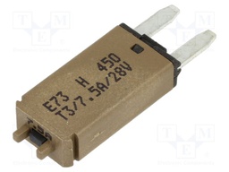 Fuse: resettable; 7.5A; 28VDC