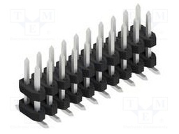 Connector: pin strips; pin header; male; PIN: 20; 2mm; SMT; 2x10
