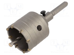 Hole saw; for concrete; hexagonal; with pilot drill; 65mm