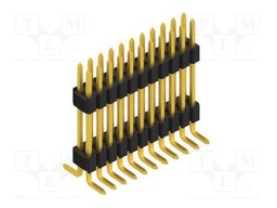 Connector: pin strips; pin header; male; PIN: 22; 1.27mm; SMT; 2x11