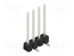 Connector: pin strips; pin header; male; PIN: 4; 2.54mm; SMT; 1x4