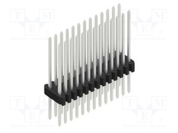Connector: pin strips; pin header; male; PIN: 26; 1.27mm; THT; 2x13