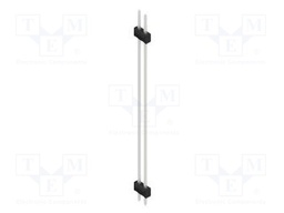 Connector: pin strips; pin header; male; PIN: 2; 2.54mm; THT; 2x1