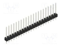 Connector: pin strips; pin header; male; PIN: 21; 2.54mm; THT; 1x21