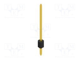 Connector: pin strips; pin header; male; PIN: 1; 1.27mm; THT; 1x1