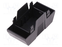 Cover; for enclosures; UL94HB; Series: EH 35; Mat: ABS; black; 35mm