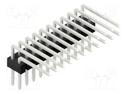 Connector: pin strips; pin header; male; PIN: 22; 2.54mm; THT; 2x11