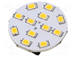 LED lamp; warm white; G4; 12VDC; 12VAC; 170lm; 2W; 140°; 2800K