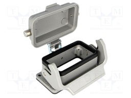 Enclosure: for Han connectors; Han; size 10B; with latch; IP65